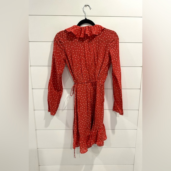 Realisation red star Alexandria mini wrap dress - Picture 8 of 9